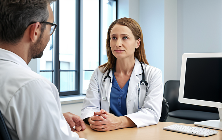 **Clinical Psychologist:**  A compassionate clinical psychologist in a bright, modern office, listening attentively to a patient. Emphasis on empathy and a supportive environment.