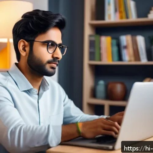 심리학 직업의 변화 - A modern digital therapy session scene showing a young Indian psychologist conducting online counsel...
